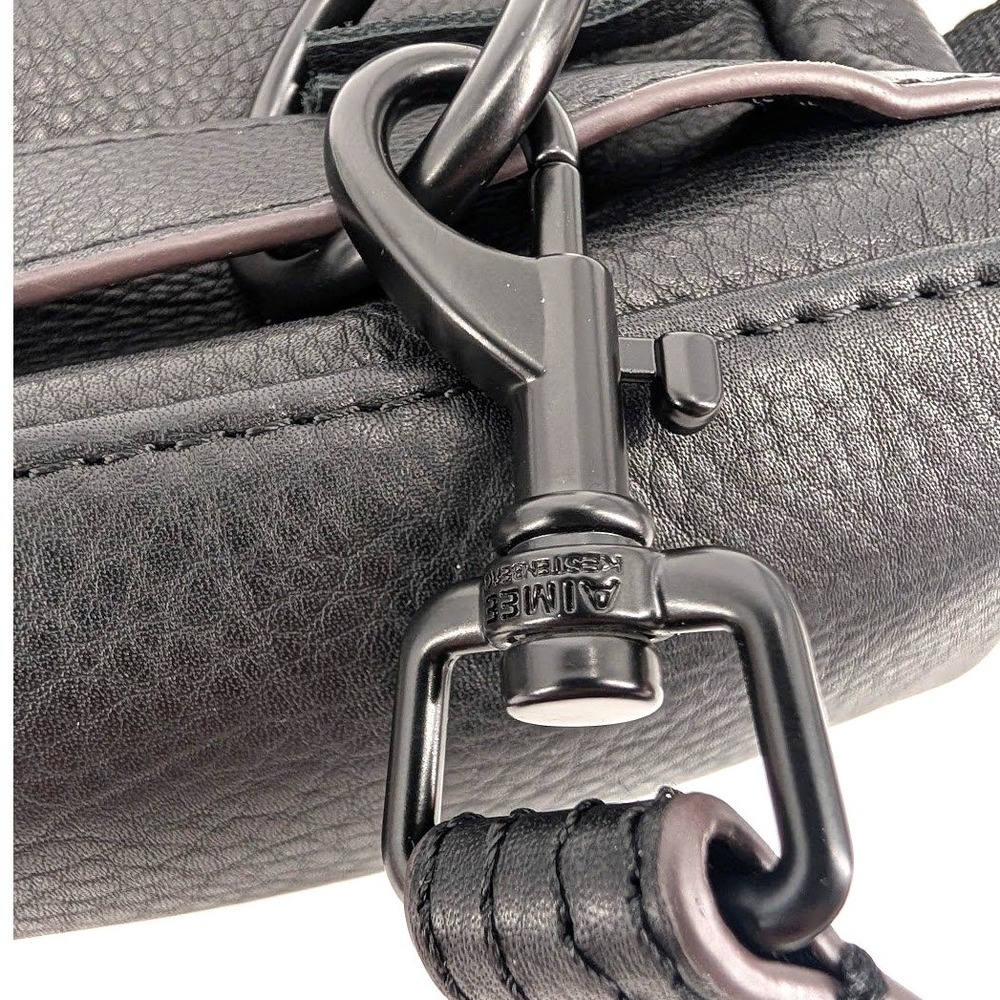 Aimee Kestenberg Tamitha Black Leather Crossbody Bag Matte Black Hardware NWOT - Picture 4 of 9